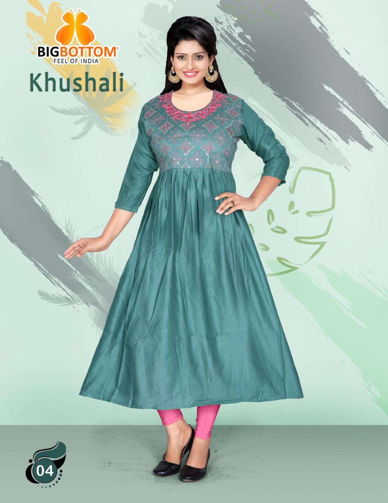 KHUSHALI BY BIG BOTTOM 01 TO 06 SERIES DESIGNER STYLISH FANCY COLORFUL BEAUTIFUL PARTY WEAR & ETHNIC WEAR COLLECTION RAYON WITH WORK KURTIS AT WHOLESALE PRICE