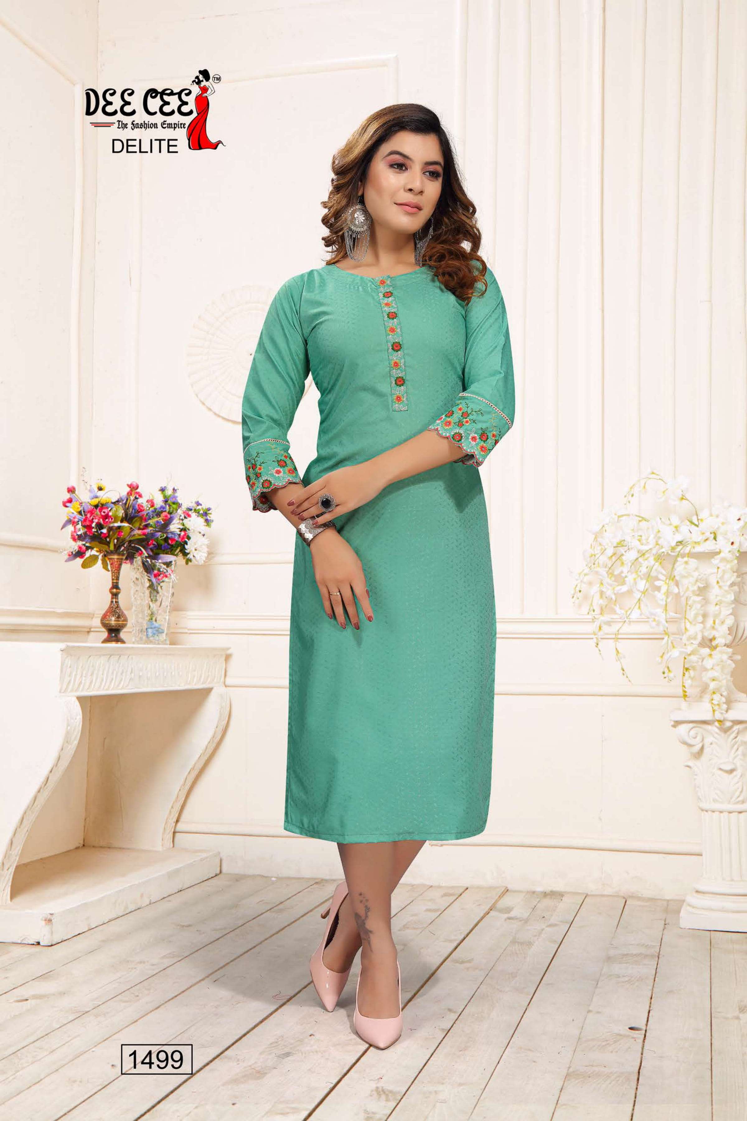 Buy Plus Size Ornate Green Printed Kurti Online For Women - Amydus