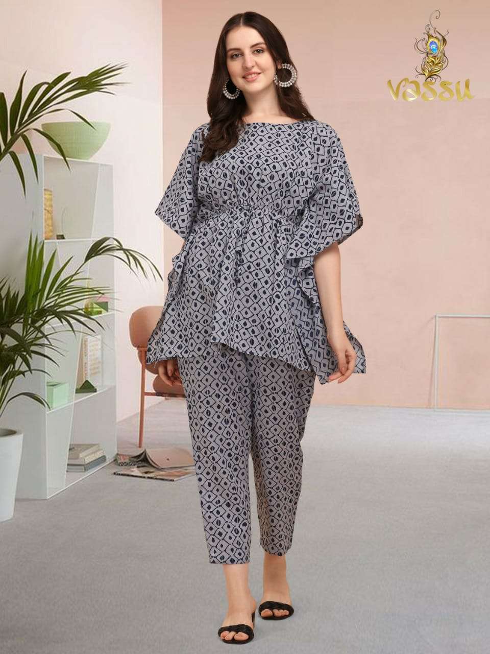 KAFTAN FASHION VOL-1 BY VASSU 01 TO 05 SERIES DESIGNER WEAR COLLECTION BEAUTIFUL STYLISH FANCY COLORFUL PARTY WEAR & OCCASIONAL WEAR COTTON KAFTAN WITH BOTTOM AT WHOLESALE PRICE