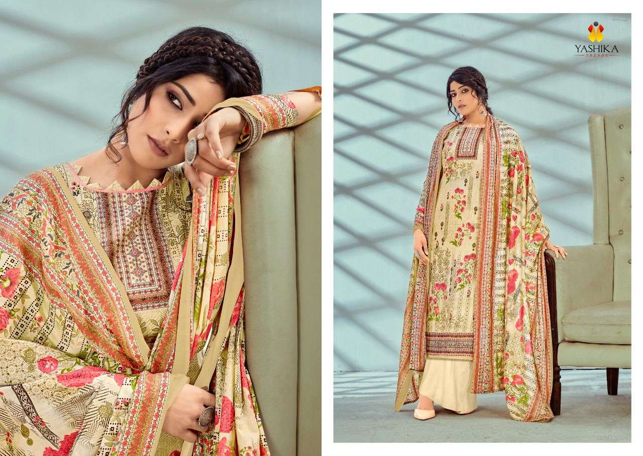 ZULFFAT VOL-3 BY YASHIKA TRENDS 3001 TO 3010 SERIES BEAUTIFUL STYLISH SUITS FANCY COLORFUL CASUAL WEAR & ETHNIC WEAR & READY TO WEAR PURE CAMBRIC PRINTED DRESSES AT WHOLESALE PRICE
