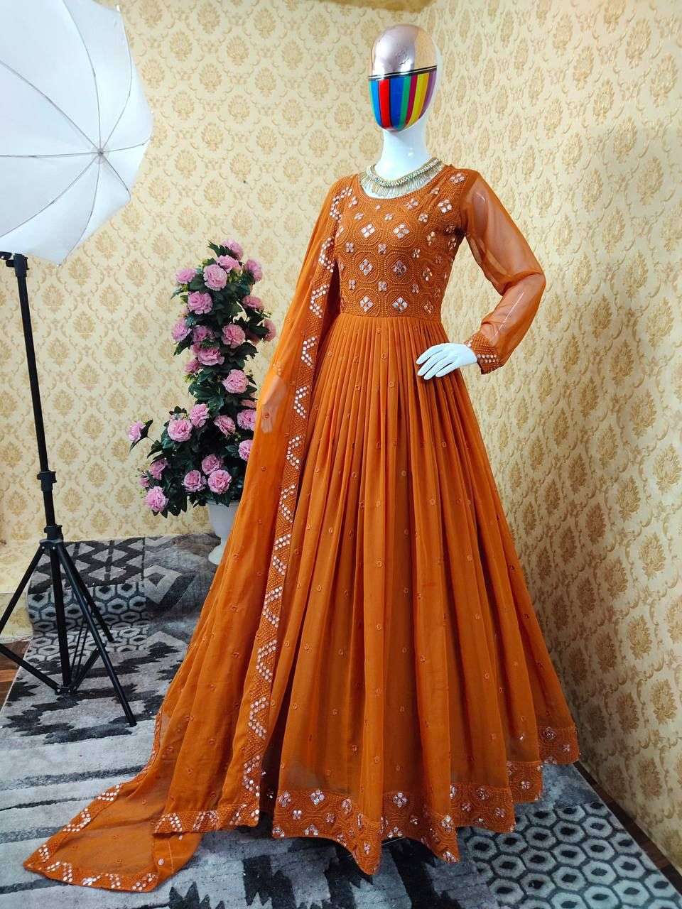 NEW LOOK VOL-7 BY FASHID WHOLESALE 01 TO 06 SERIES DESIGNER WEDDING COLLECTION BEAUTIFUL STYLISH FANCY COLORFUL PARTY WEAR & OCCASIONAL WEAR FAUX GEORGETTE EMBROIDERED DRESSES AT WHOLESALE PRICE