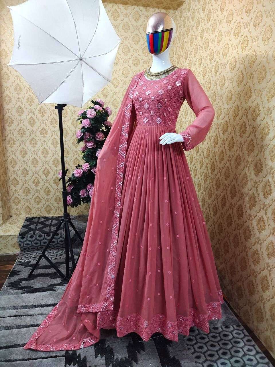NEW LOOK VOL-7 BY FASHID WHOLESALE 01 TO 06 SERIES DESIGNER WEDDING COLLECTION BEAUTIFUL STYLISH FANCY COLORFUL PARTY WEAR & OCCASIONAL WEAR FAUX GEORGETTE EMBROIDERED DRESSES AT WHOLESALE PRICE