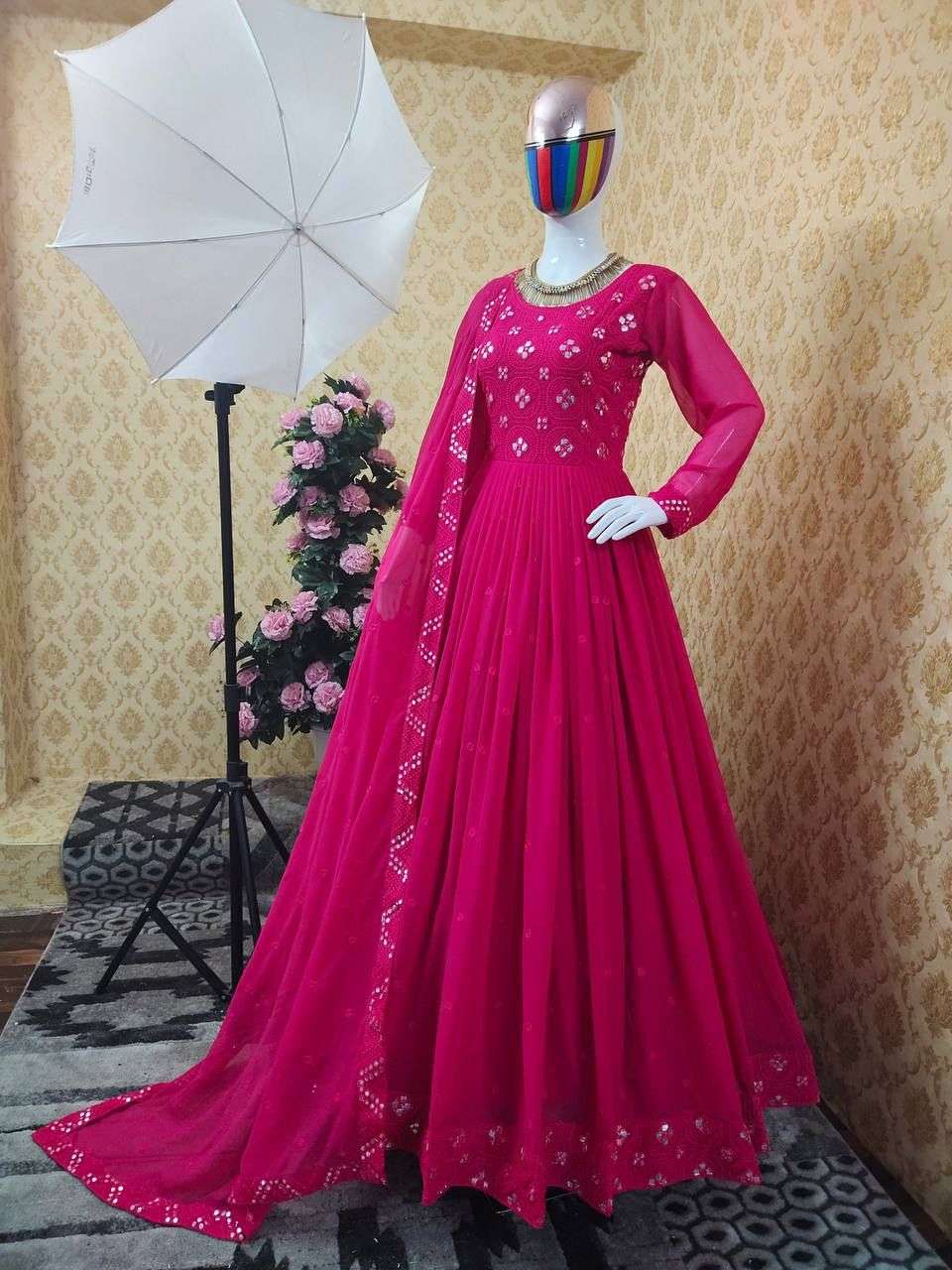 NEW LOOK VOL-7 BY FASHID WHOLESALE 01 TO 06 SERIES DESIGNER WEDDING COLLECTION BEAUTIFUL STYLISH FANCY COLORFUL PARTY WEAR & OCCASIONAL WEAR FAUX GEORGETTE EMBROIDERED DRESSES AT WHOLESALE PRICE