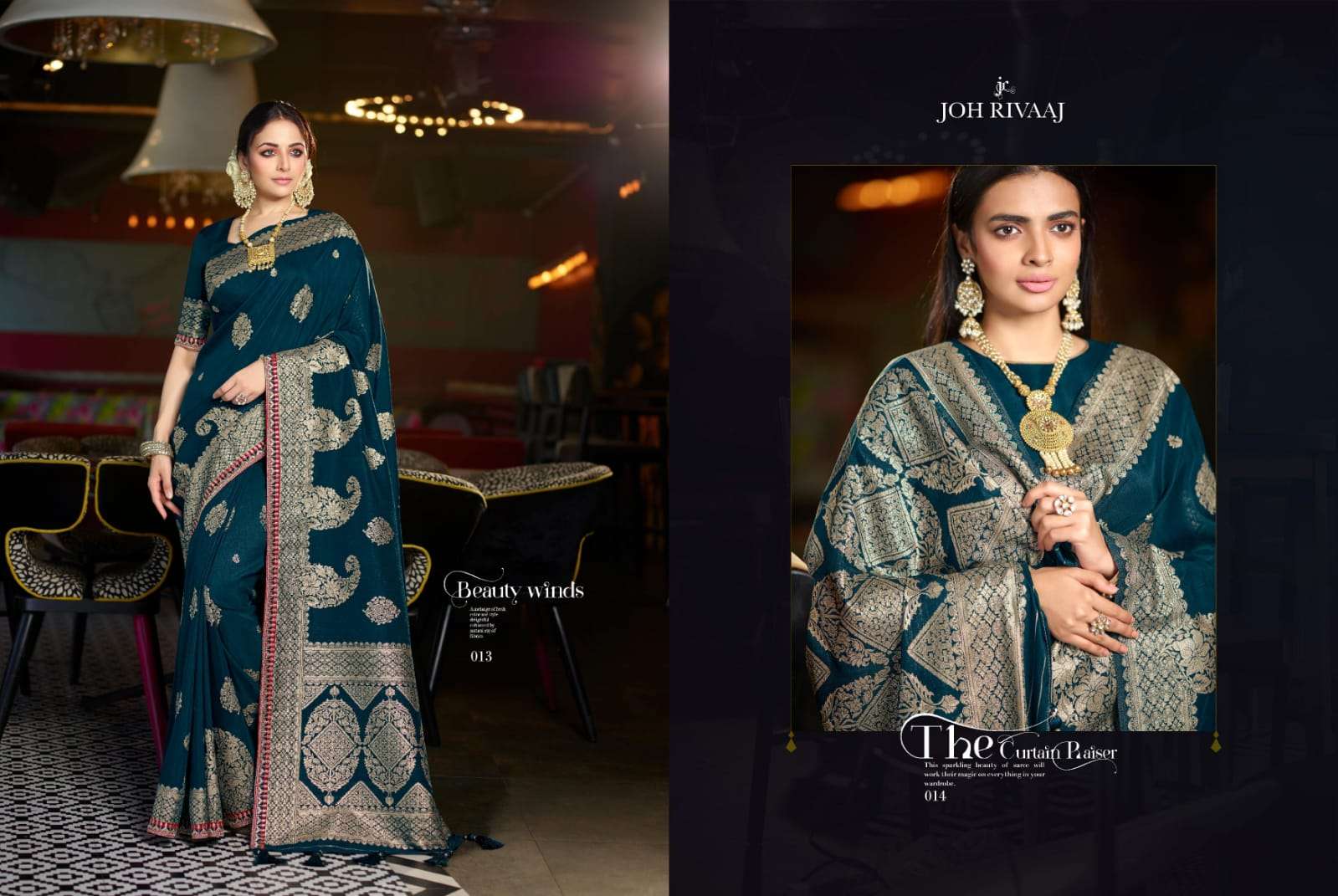 BUNAI BY JOH RIVAAJ 001 TO 008 SERIES INDIAN TRADITIONAL WEAR COLLECTION BEAUTIFUL STYLISH FANCY COLORFUL PARTY WEAR & OCCASIONAL WEAR FANCY SAREES AT WHOLESALE PRICE