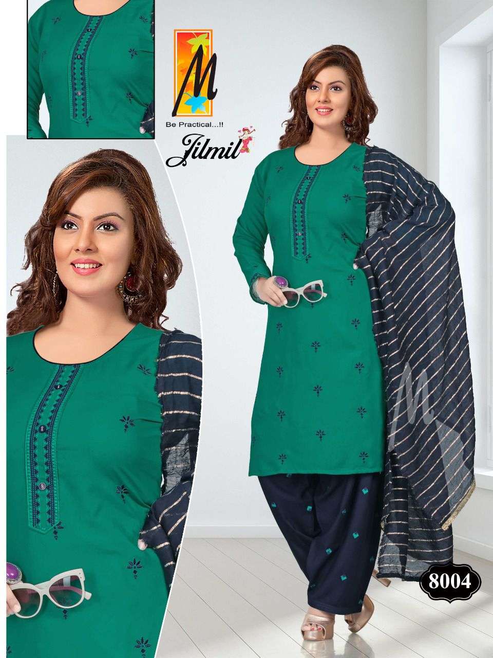 JILMIL BY MASTER 8001 TO 8008 SERIES BEAUTIFUL PATIYALA SUITS COLORFUL STYLISH FANCY CASUAL WEAR & ETHNIC WEAR HEAVY RAYON DRESSES AT WHOLESALE PRICE