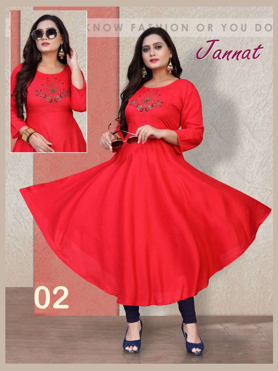 JANNAT BY AAGYA 01 TO 10 SERIES DESIGNER STYLISH FANCY COLORFUL BEAUTIFUL PARTY WEAR & ETHNIC WEAR COLLECTION RAYON EMBROIDERY KURTIS AT WHOLESALE PRICE