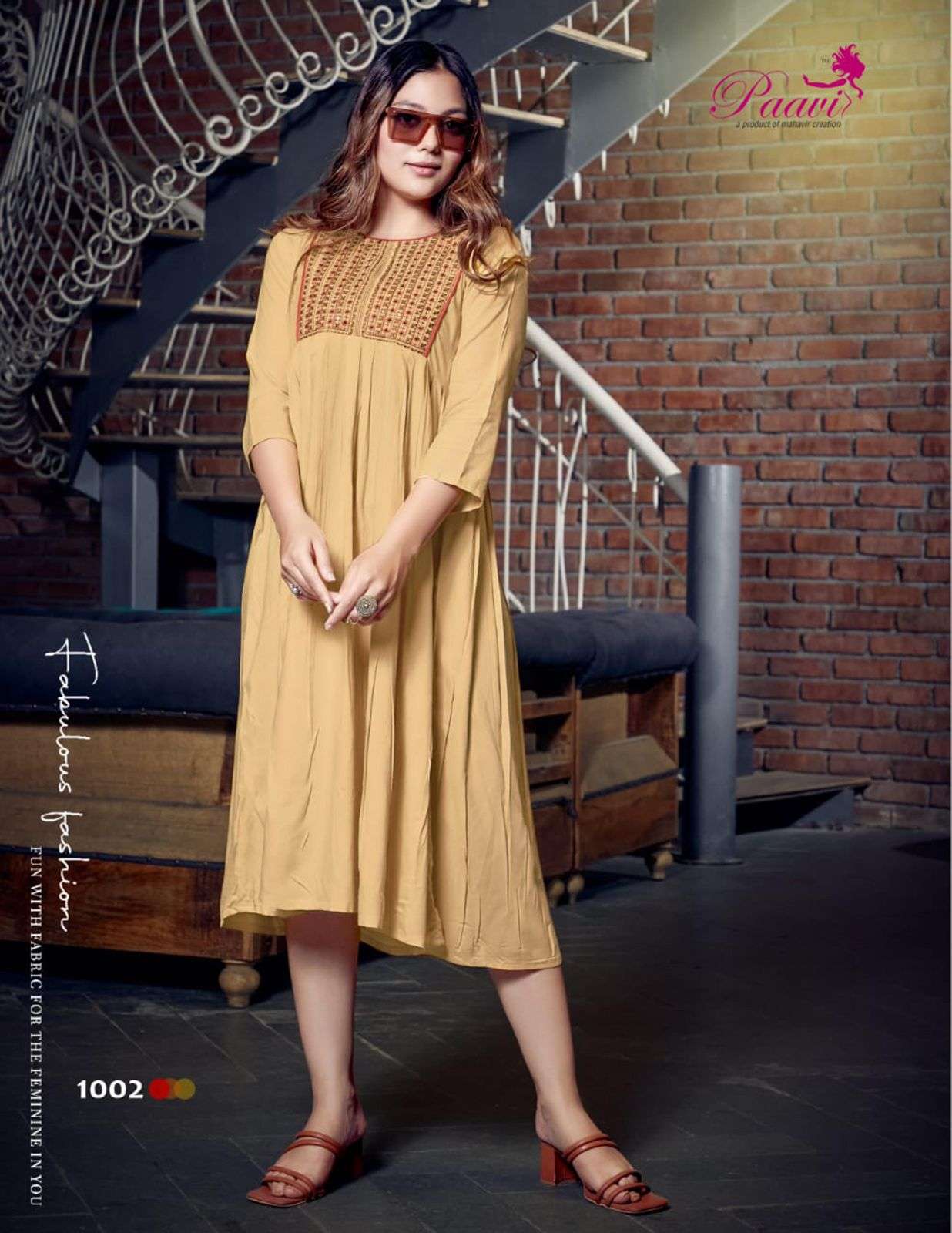FALAK BY PAAVI 1001 TO 1008 SERIES DESIGNER STYLISH FANCY COLORFUL BEAUTIFUL PARTY WEAR & ETHNIC WEAR COLLECTION RAYON EMBROIDERY KURTIS AT WHOLESALE PRICE