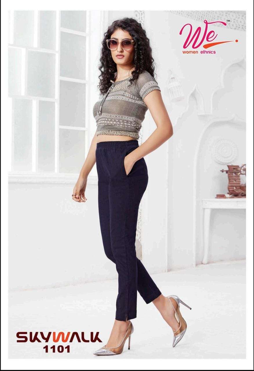 SKYWALK BY WOMEN ETHNICS 1101 TO 1112 SERIES STYLISH FANCY BEAUTIFUL COLORFUL CASUAL WEAR & ETHNIC WEAR SOFT LYCRA JEGGINGS AT WHOLESALE PRICE