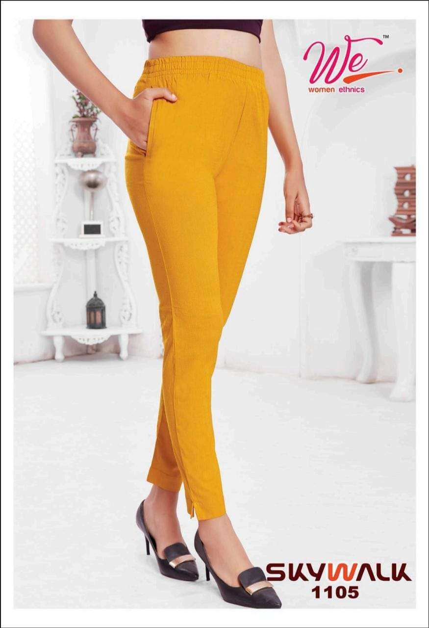 SKYWALK BY WOMEN ETHNICS 1101 TO 1112 SERIES STYLISH FANCY BEAUTIFUL COLORFUL CASUAL WEAR & ETHNIC WEAR SOFT LYCRA JEGGINGS AT WHOLESALE PRICE