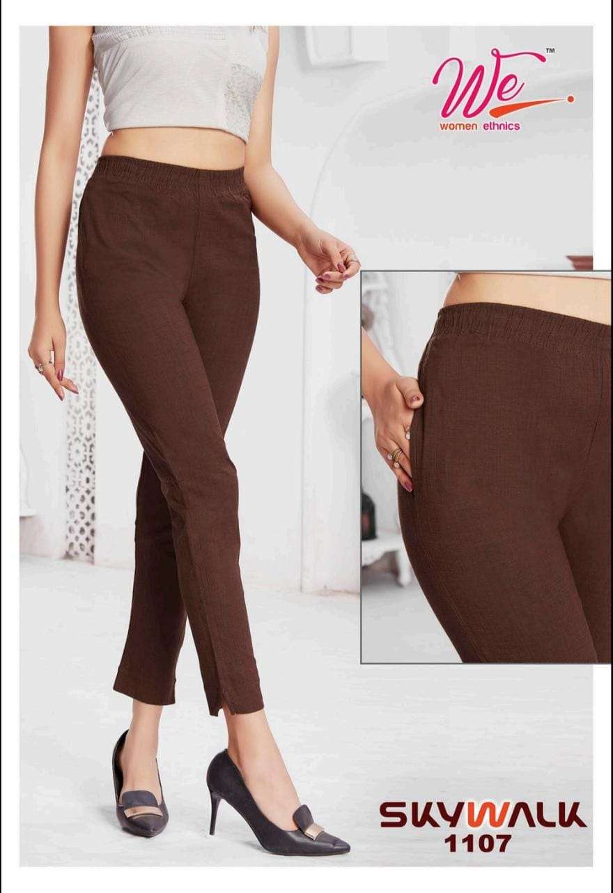 SKYWALK BY WOMEN ETHNICS 1101 TO 1112 SERIES STYLISH FANCY BEAUTIFUL COLORFUL CASUAL WEAR & ETHNIC WEAR SOFT LYCRA JEGGINGS AT WHOLESALE PRICE