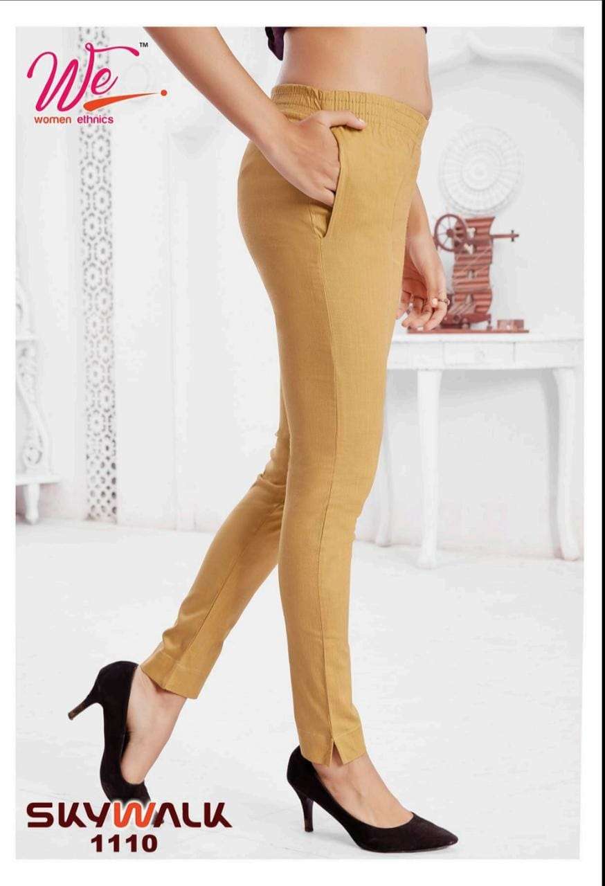 SKYWALK BY WOMEN ETHNICS 1101 TO 1112 SERIES STYLISH FANCY BEAUTIFUL COLORFUL CASUAL WEAR & ETHNIC WEAR SOFT LYCRA JEGGINGS AT WHOLESALE PRICE
