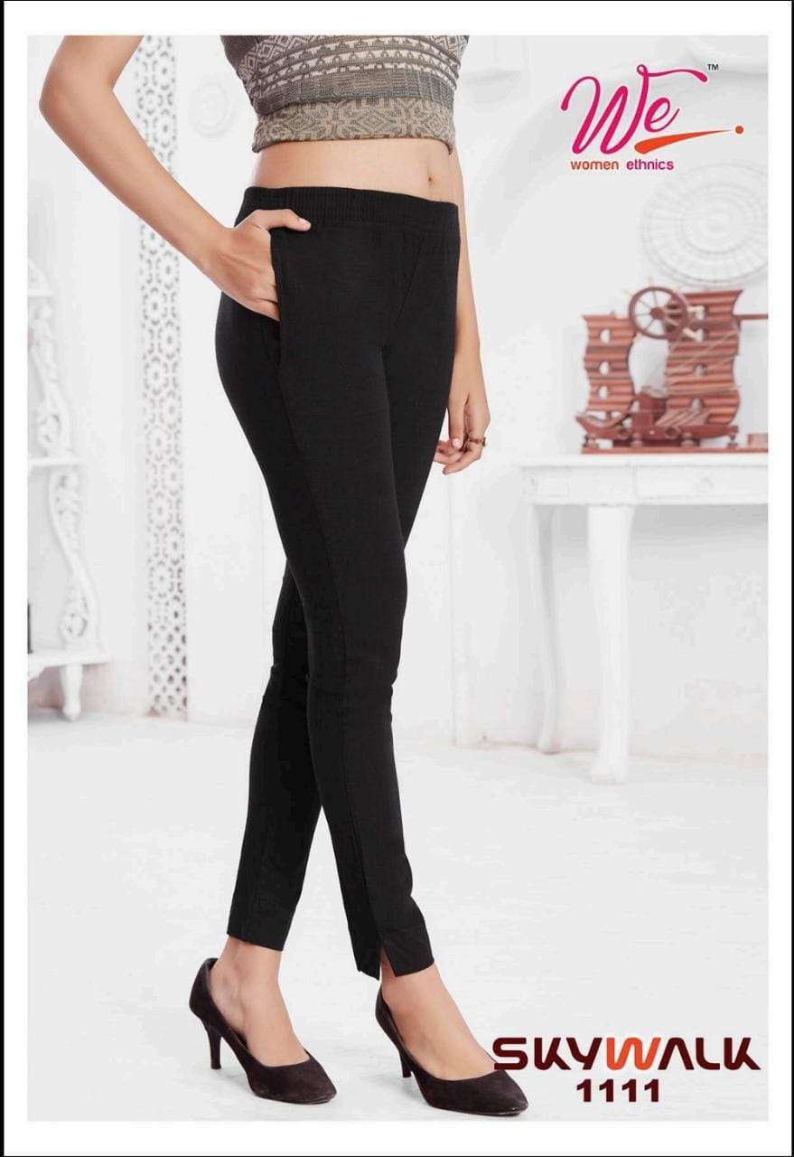 SKYWALK BY WOMEN ETHNICS 1101 TO 1112 SERIES STYLISH FANCY BEAUTIFUL COLORFUL CASUAL WEAR & ETHNIC WEAR SOFT LYCRA JEGGINGS AT WHOLESALE PRICE