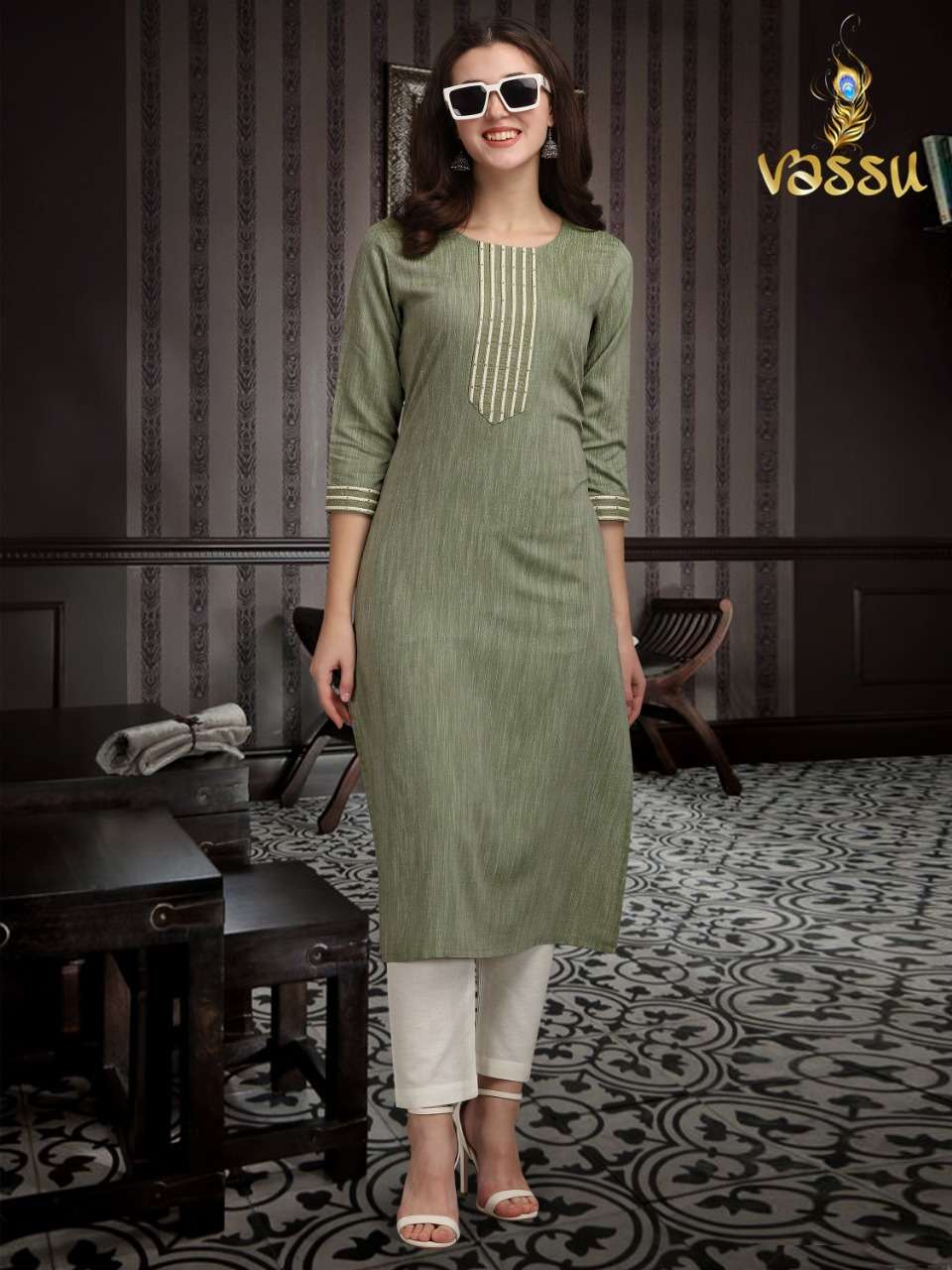 SUZI KAFTAN VOL-2 BY VASSU 201 TO 204 SERIES DESIGNER WEAR COLLECTION BEAUTIFUL STYLISH FANCY COLORFUL PARTY WEAR & OCCASIONAL WEAR COTTON KAFTAN WITH BOTTOM AT WHOLESALE PRICE