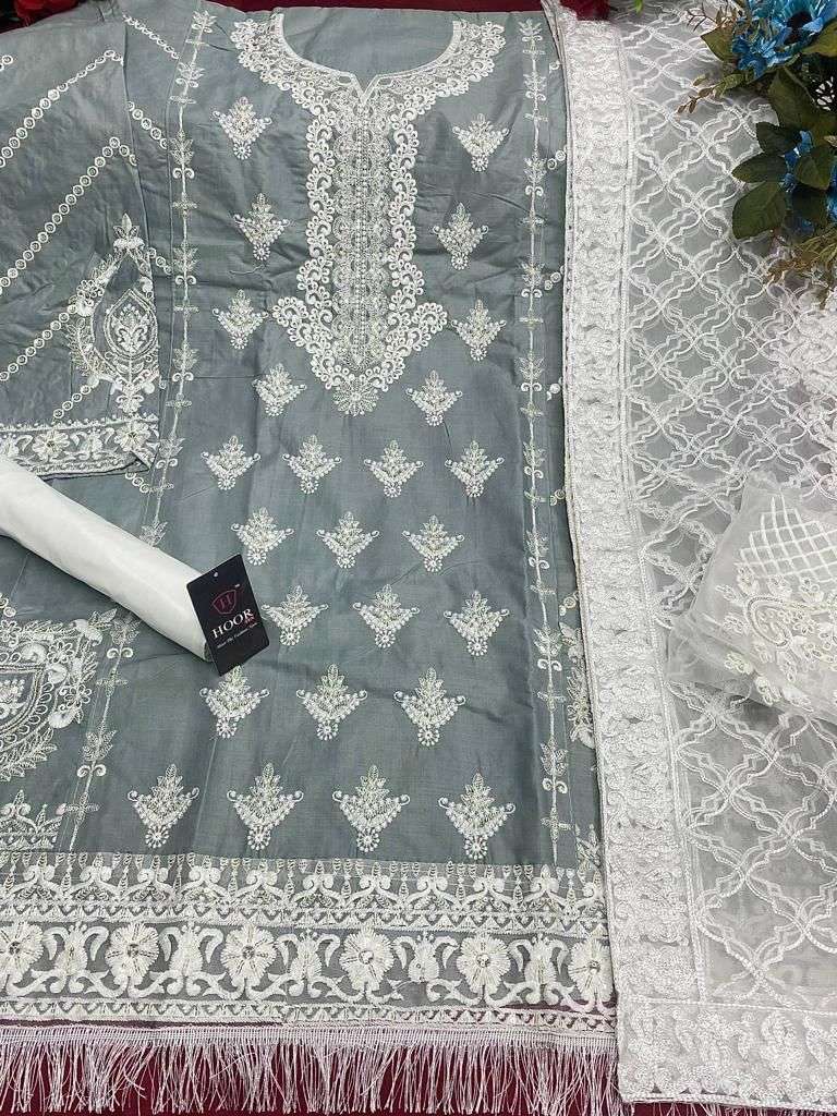 HOOR TEX 21018 COLOURS BY HOOR TEX 21018 TO 21018-E SERIES DESIGNER ANARKALI SUITS COLLECTION BEAUTIFUL STYLISH FANCY COLORFUL PARTY WEAR & OCCASIONAL WEAR HEAVY COTTON EMBROIDERED DRESSES AT WHOLESALE PRICE