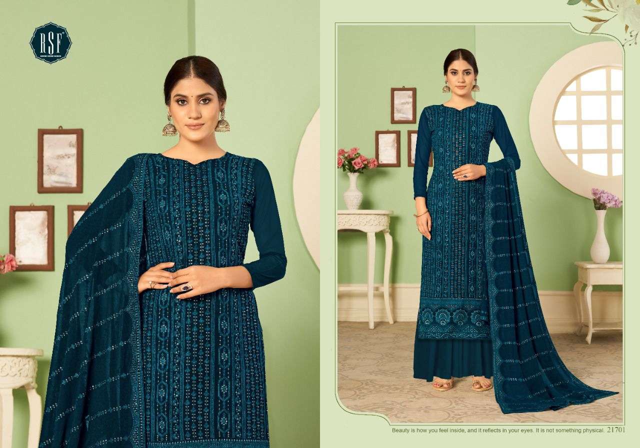 ZULFI BY RIDDHI SIDDHI FASHION 21701 TO 21704 SERIES BEAUTIFUL STYLISH SHARARA SUITS FANCY COLORFUL CASUAL WEAR & ETHNIC WEAR & READY TO WEAR PURE GEORGETTE WITH WORK DRESSES AT WHOLESALE PRICE