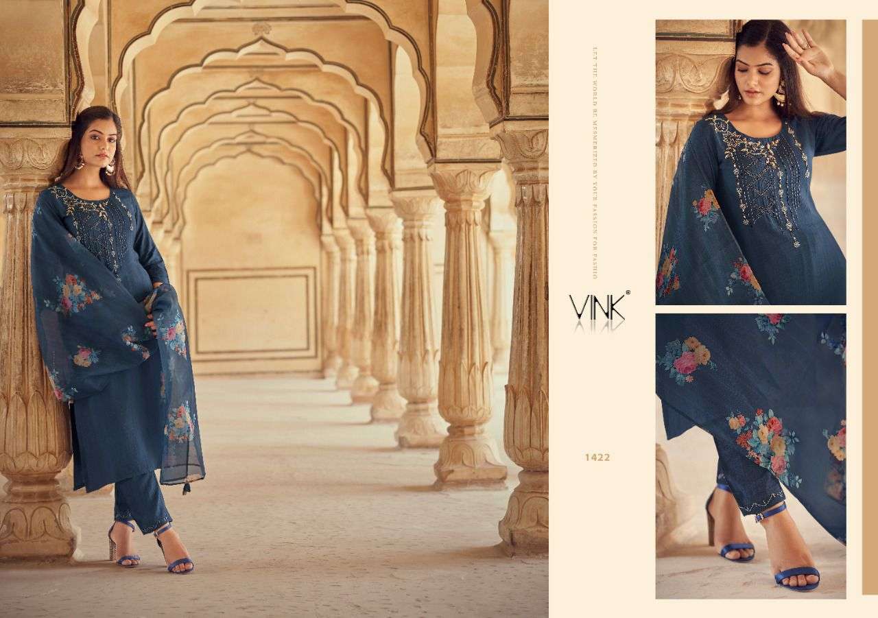 SPARKLE BY VINK 1421 TO 1426 SERIES BEAUTIFUL SUITS COLORFUL STYLISH FANCY CASUAL WEAR & ETHNIC WEAR PURE VISCOSE DRESSES AT WHOLESALE PRICE