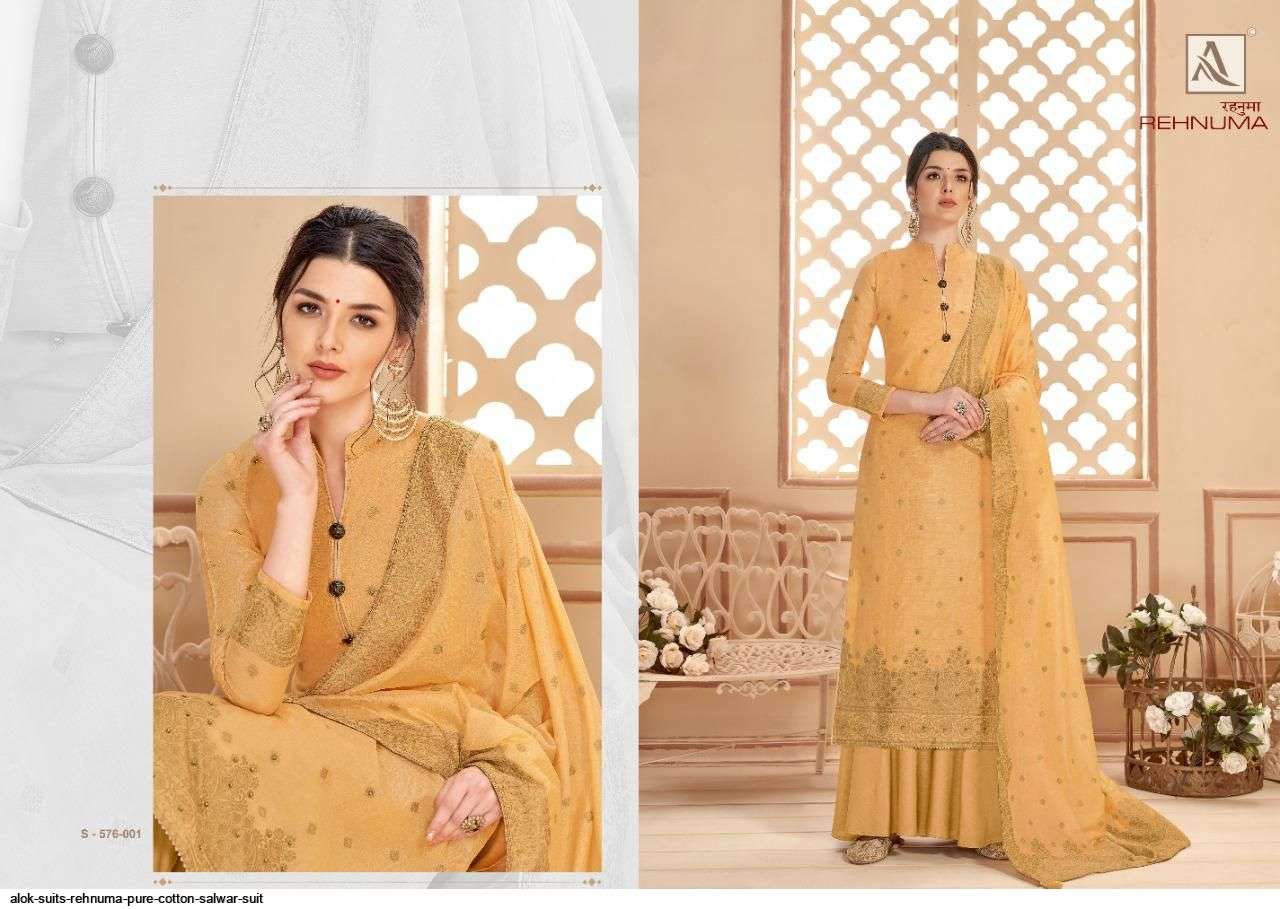 REHNUMA BY ALOK SUITS BEAUTIFUL STYLISH SUITS FANCY COLORFUL CASUAL WEAR & ETHNIC WEAR & READY TO WEAR PURE COTTON PRINTED DRESSES AT WHOLESALE PRICE