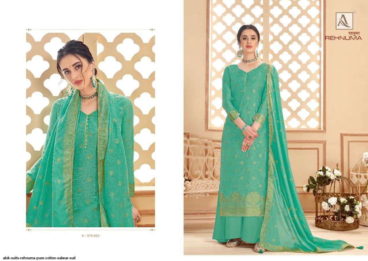 REHNUMA BY ALOK SUITS BEAUTIFUL STYLISH SUITS FANCY COLORFUL CASUAL WEAR & ETHNIC WEAR & READY TO WEAR PURE COTTON PRINTED DRESSES AT WHOLESALE PRICE