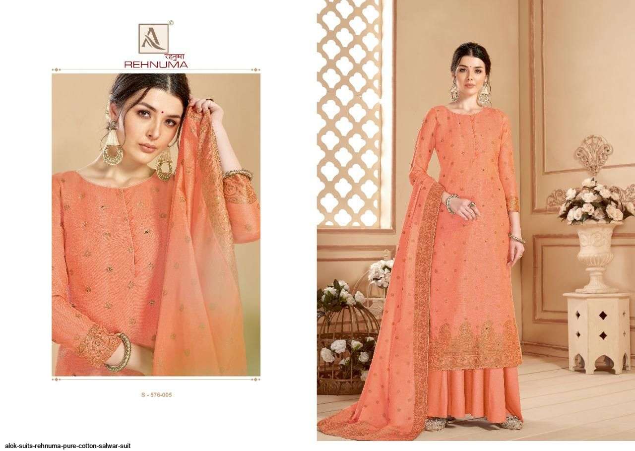 REHNUMA BY ALOK SUITS BEAUTIFUL STYLISH SUITS FANCY COLORFUL CASUAL WEAR & ETHNIC WEAR & READY TO WEAR PURE COTTON PRINTED DRESSES AT WHOLESALE PRICE