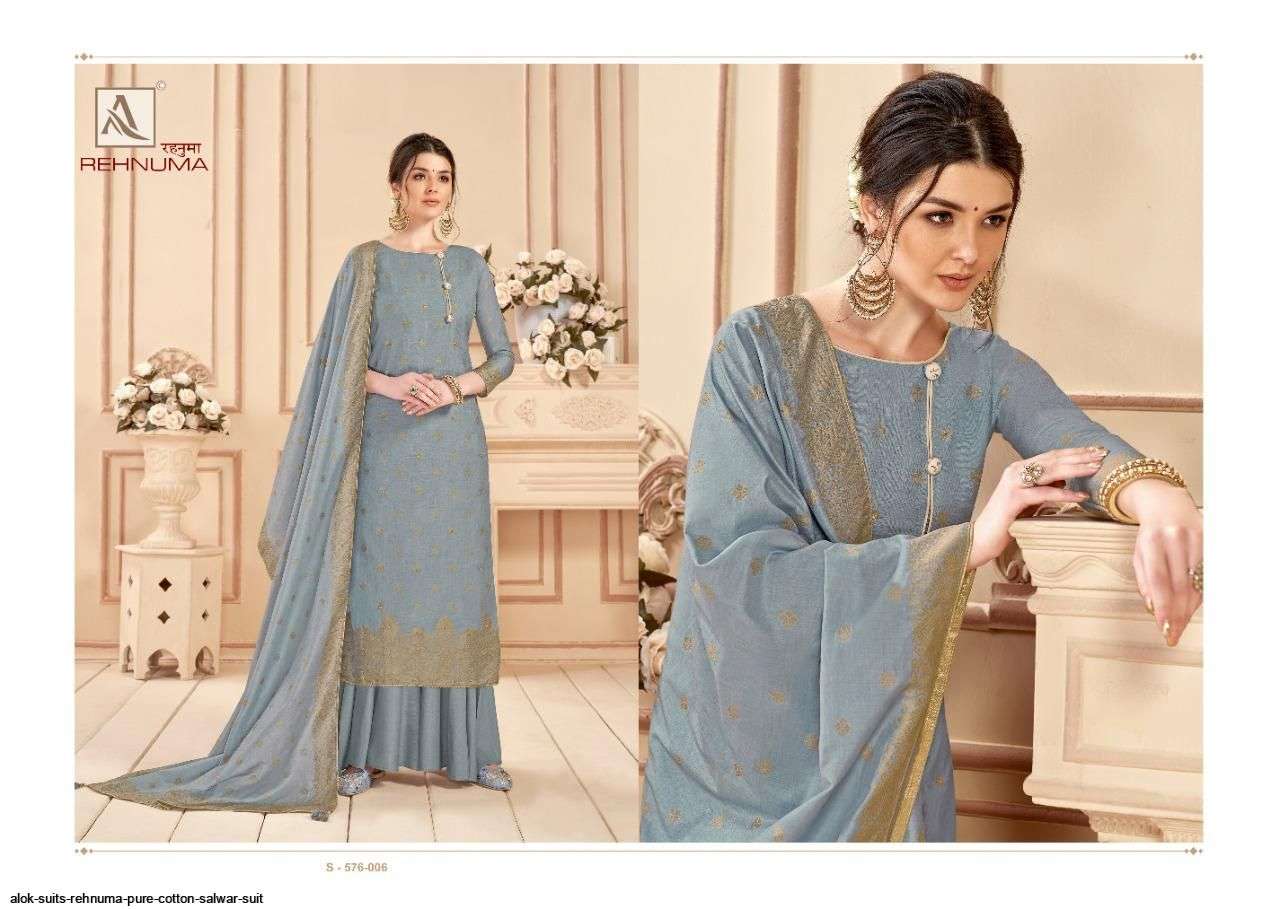 REHNUMA BY ALOK SUITS BEAUTIFUL STYLISH SUITS FANCY COLORFUL CASUAL WEAR & ETHNIC WEAR & READY TO WEAR PURE COTTON PRINTED DRESSES AT WHOLESALE PRICE