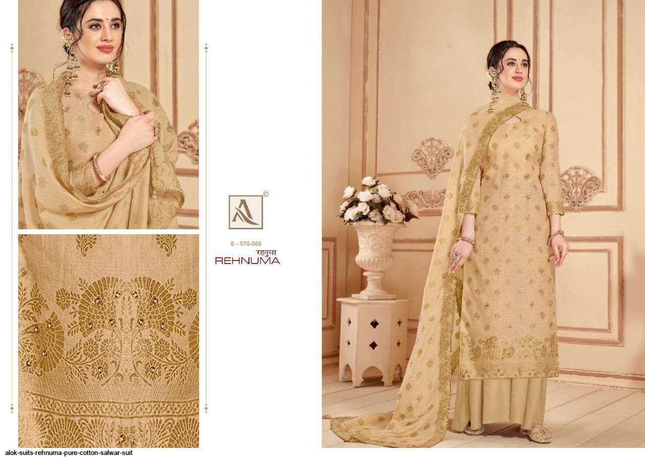 REHNUMA BY ALOK SUITS BEAUTIFUL STYLISH SUITS FANCY COLORFUL CASUAL WEAR & ETHNIC WEAR & READY TO WEAR PURE COTTON PRINTED DRESSES AT WHOLESALE PRICE