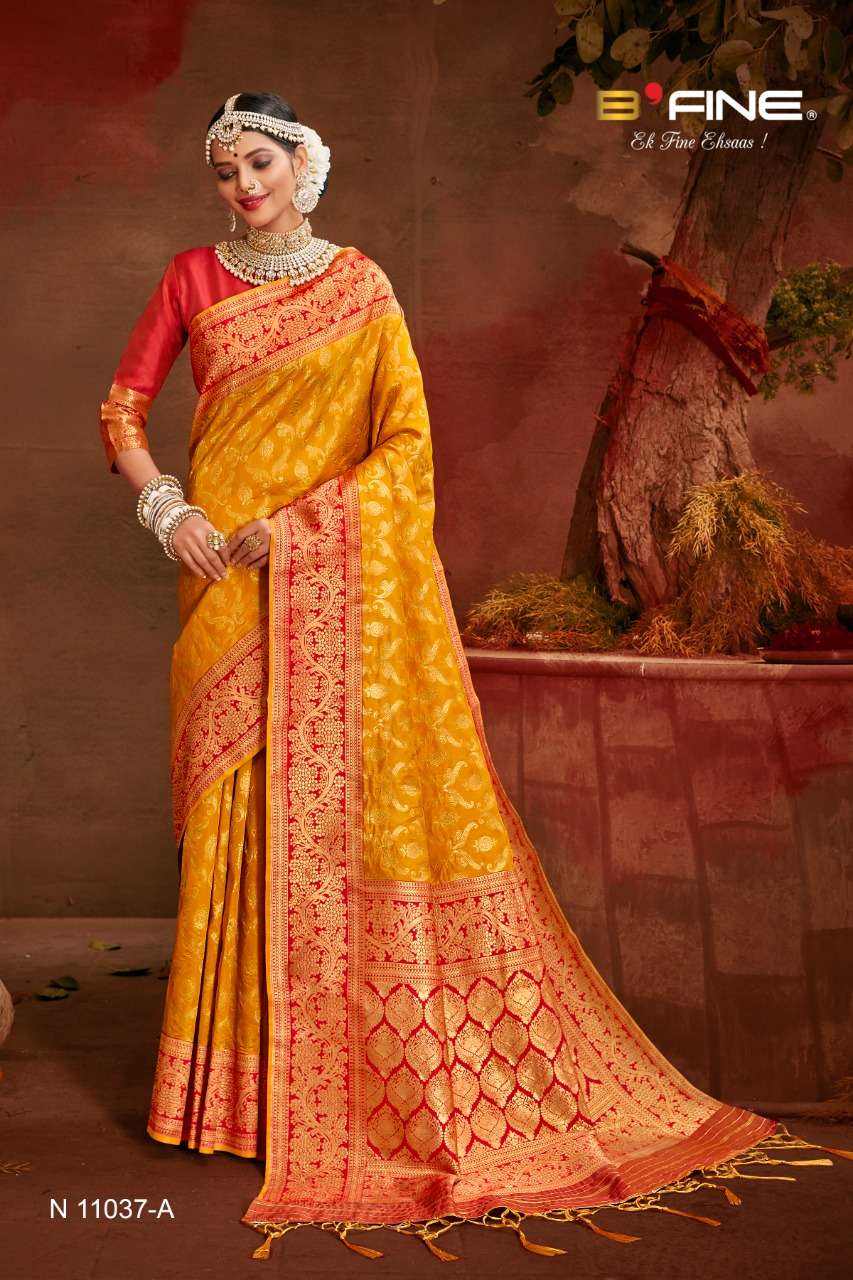 ALL TIME HITS BY BFINE INDIAN TRADITIONAL WEAR COLLECTION BEAUTIFUL STYLISH FANCY COLORFUL PARTY WEAR & OCCASIONAL WEAR BANARASI SILK SAREES AT WHOLESALE PRICE