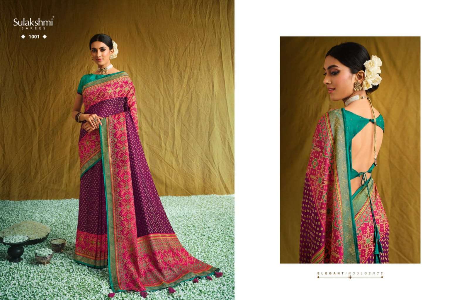 DEVIKA BY SULAKSHMI 1001 TO 1012 SERIES INDIAN TRADITIONAL WEAR COLLECTION BEAUTIFUL STYLISH FANCY COLORFUL PARTY WEAR & OCCASIONAL WEAR VISCOSE BRASSO SAREES AT WHOLESALE PRICE