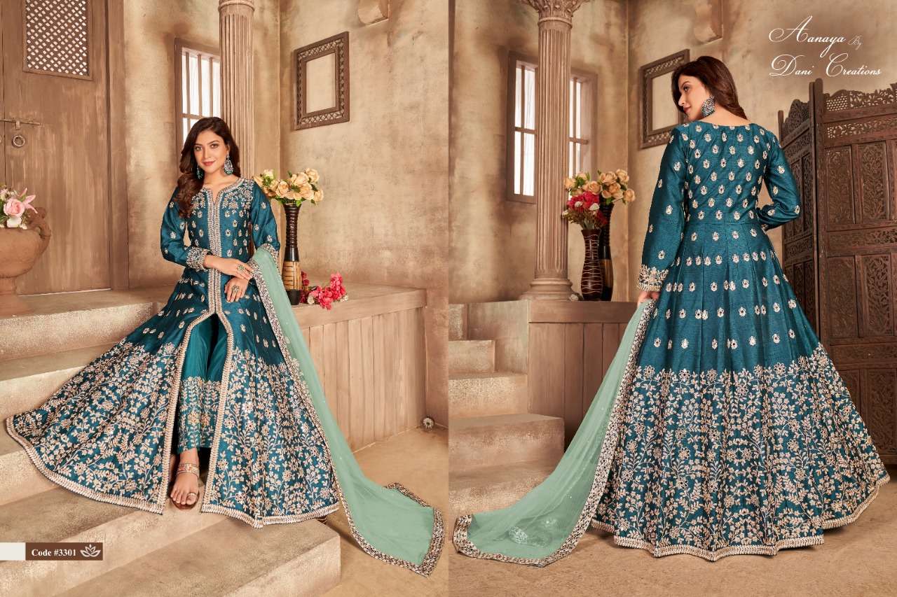 Aanaya Vol-133 By Twisha 3301 To 3304 Series Beautiful Festive Suits Stylish Fancy Colorful Casual Wear & Ethnic Wear Art Silk Dresses At Wholesale Price