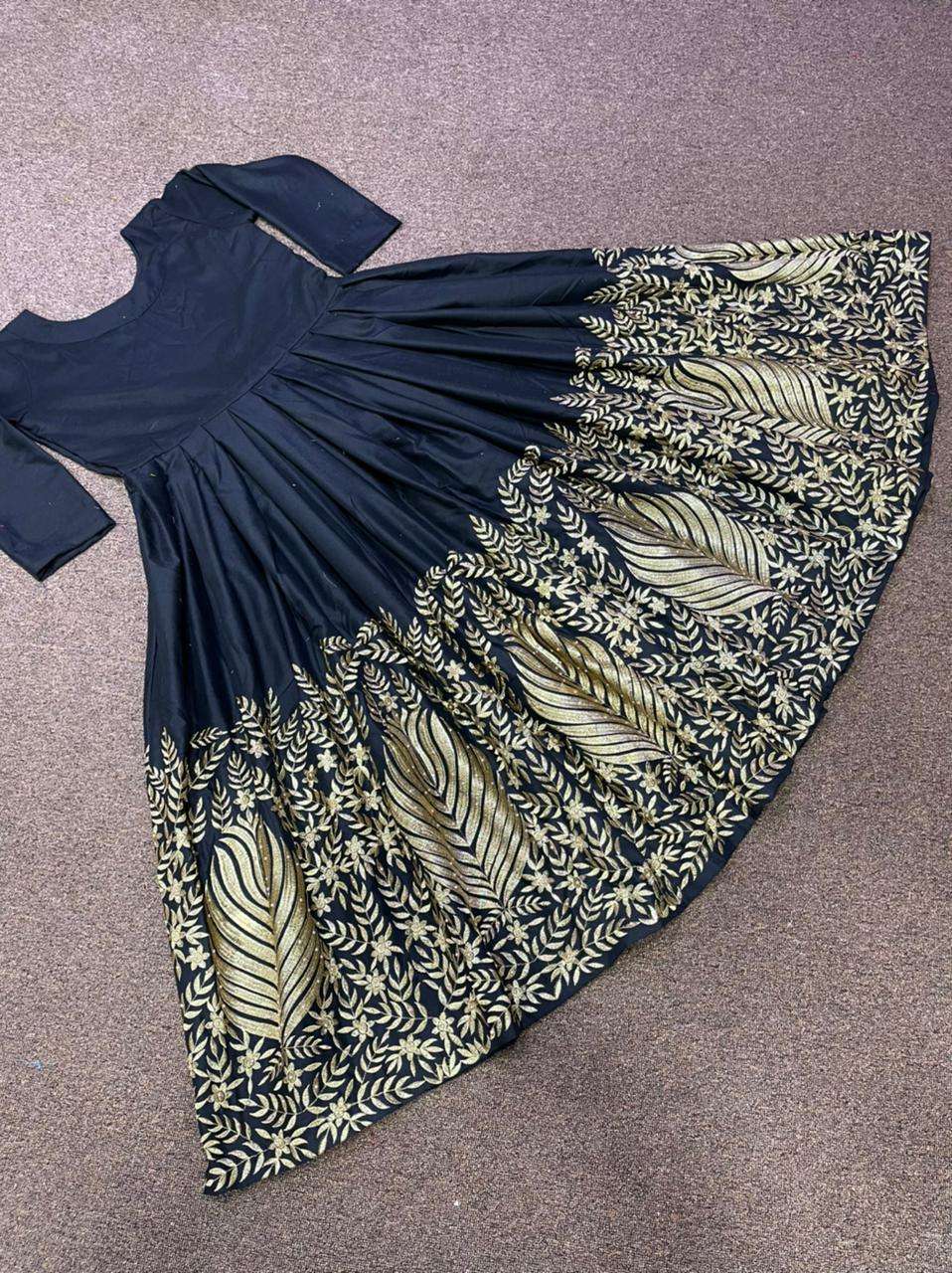 A-ONE GOWN VOL-16 BY FASHID WHOLESALE 1601 TO 1605 SERIES BEAUTIFUL STYLISH FANCY COLORFUL CASUAL WEAR & ETHNIC WEAR HEAVY PURE COTTON EMBROIDERED GOWNS AT WHOLESALE PRICE