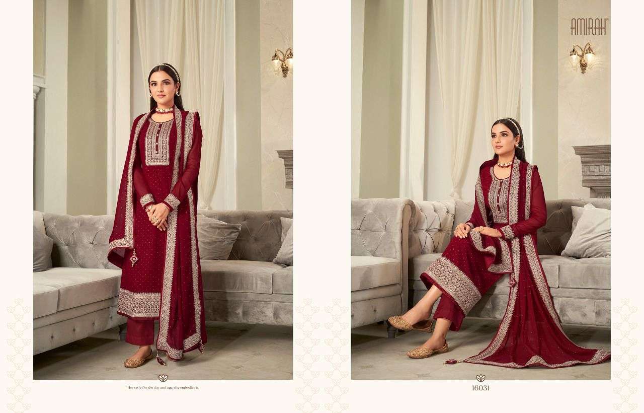 PRINCESS BY AMIRAH 16031 TO 16036 SERIES BEAUTIFUL SUITS COLORFUL STYLISH FANCY CASUAL WEAR & ETHNIC WEAR GEORGETTE EMBROIDERED DRESSES AT WHOLESALE PRICE