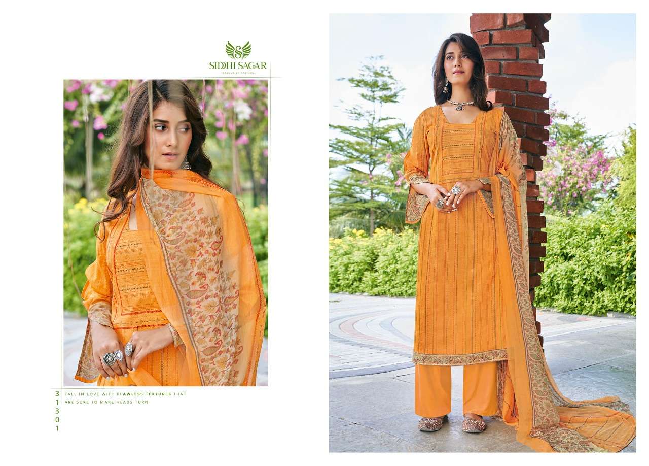 FIZA BY SIDDHI SAGAR 31301 TO 31308 SERIES BEAUTIFUL STYLISH SUITS FANCY COLORFUL CASUAL WEAR & ETHNIC WEAR & READY TO WEAR PURE LAWN COTTON PRINTED DRESSES AT WHOLESALE PRICE