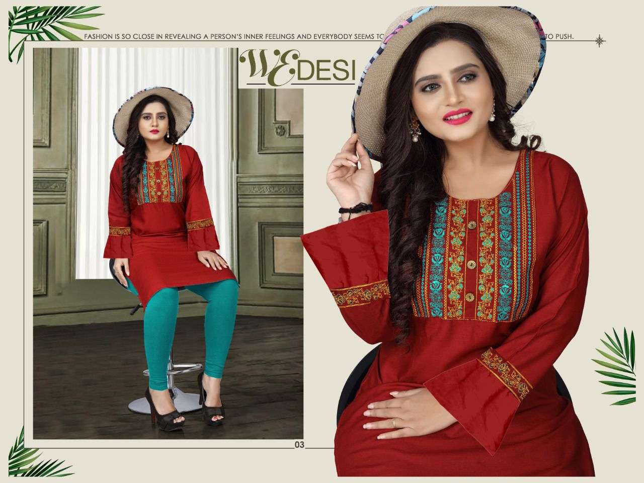 WEDESI VOL-4 BY AAGYA 01 TO 10 SERIES DESIGNER STYLISH FANCY COLORFUL BEAUTIFUL PARTY WEAR & ETHNIC WEAR COLLECTION RAYON EMBROIDERY KURTIS AT WHOLESALE PRICE