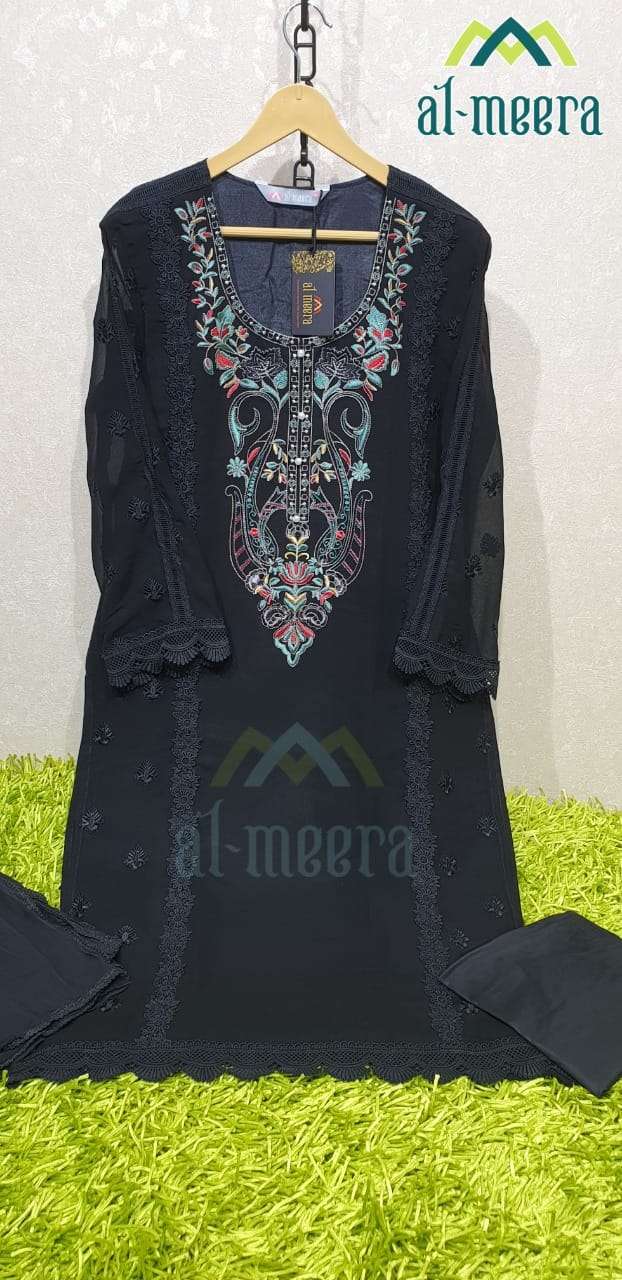 AL-MEERA HIT DESIGN 1133 COLOURS VOL-2 BY AL-MEERA 1133-D TO 1133-F SERIES DESIGNER PAKISTANI SUITS BEAUTIFUL STYLISH FANCY COLORFUL PARTY WEAR & OCCASIONAL WEAR HEAVY FAUX GEORGETTE DRESSES AT WHOLESALE PRICE