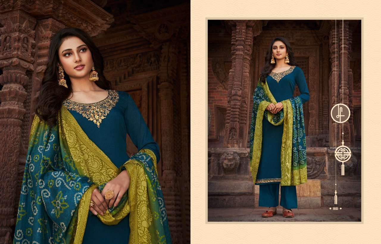 AARKHI VOL-4 BY LEO FASHION 1801 TO 1806 SERIES BEAUTIFUL SUITS COLORFUL STYLISH FANCY CASUAL WEAR & ETHNIC WEAR CHINNON CHIFFON DRESSES AT WHOLESALE PRICE