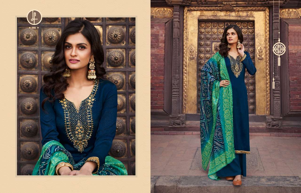 AARKHI VOL-4 BY LEO FASHION 1801 TO 1806 SERIES BEAUTIFUL SUITS COLORFUL STYLISH FANCY CASUAL WEAR & ETHNIC WEAR CHINNON CHIFFON DRESSES AT WHOLESALE PRICE