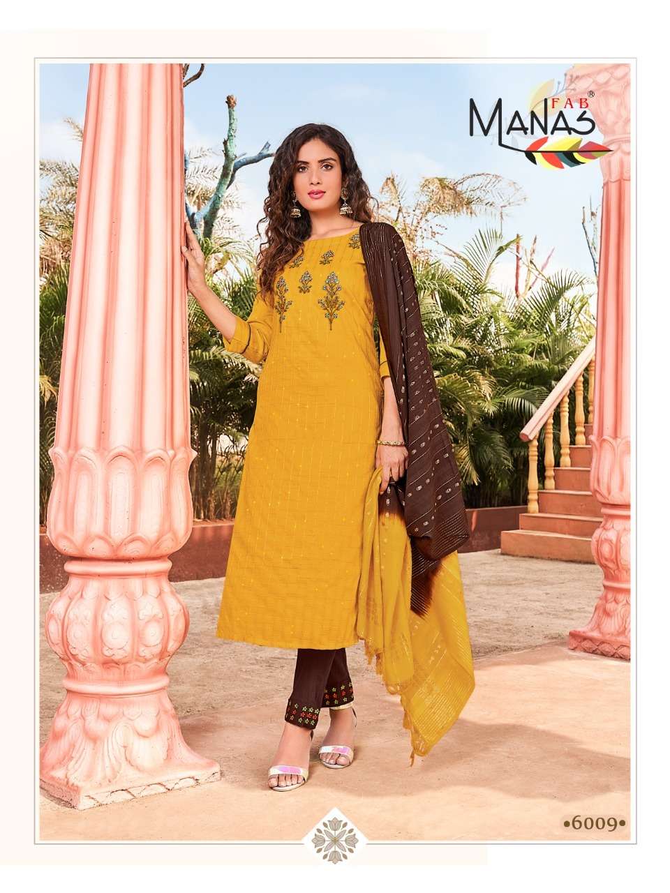 ARINA VOL-2 BY MANAS FAB 6007 TO 6012 SERIES DESIGNER SUITS BEAUTIFUL STYLISH FANCY COLORFUL PARTY WEAR & OCCASIONAL WEAR FANCY DRESSES AT WHOLESALE PRICE