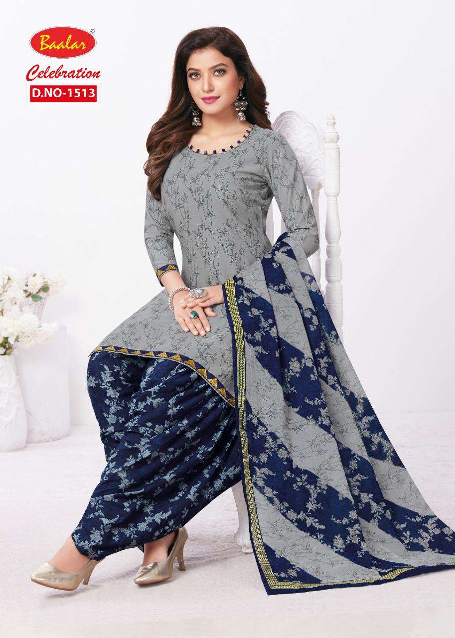 CELEBRATION VOL-15 BY BAALAR 1503 TO 1515 SERIES BEAUTIFUL STYLISH SHARARA SUITS FANCY COLORFUL CASUAL WEAR & ETHNIC WEAR & READY TO WEAR HEAVY COTTON PRINTED DRESSES AT WHOLESALE PRICE