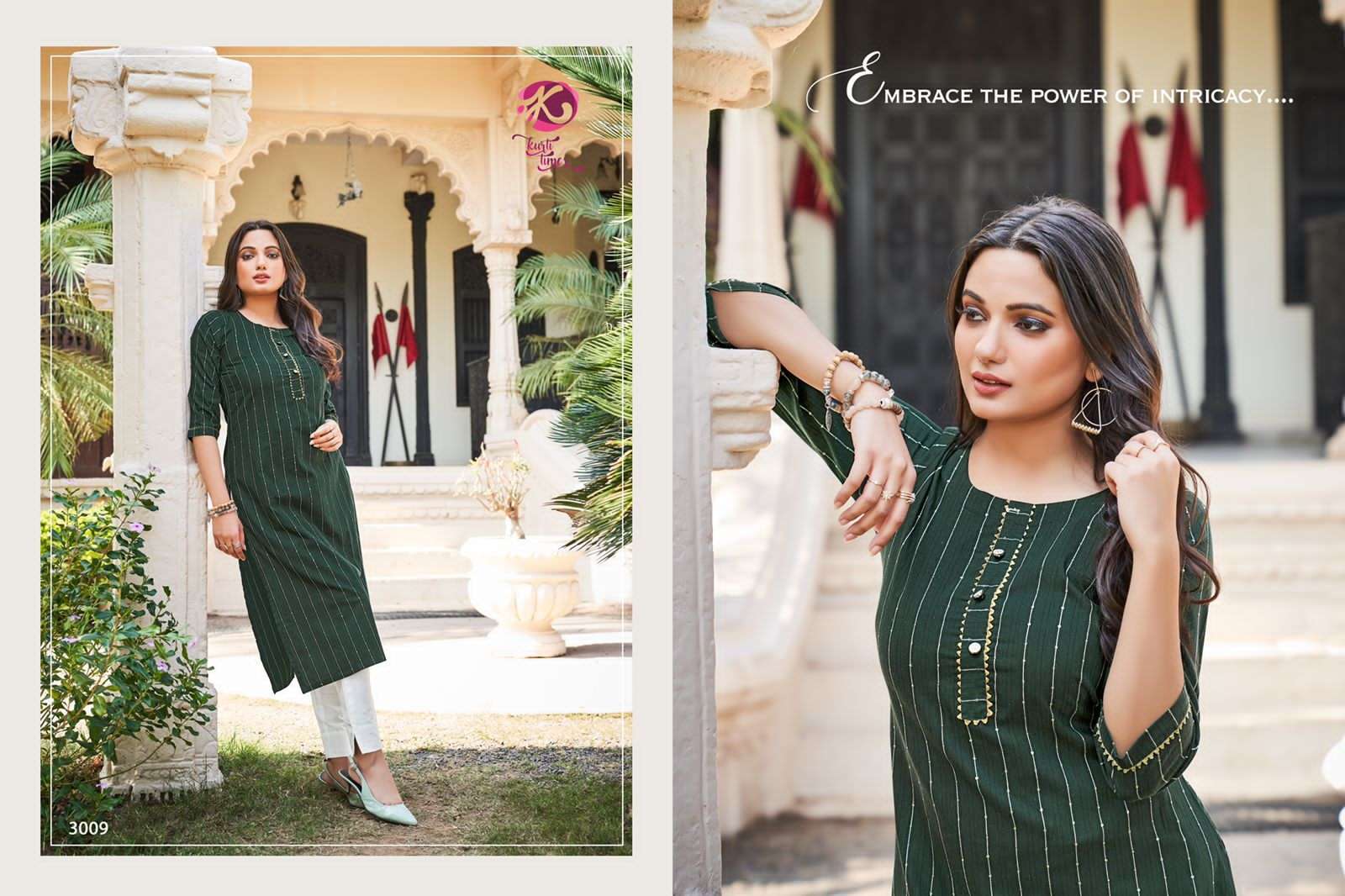 TULIP VOL-2 BY KURTI TIMES 3006 TO 3010 SERIES DESIGNER STYLISH FANCY COLORFUL BEAUTIFUL PARTY WEAR & ETHNIC WEAR COLLECTION COTTON EMBROIDERY KURTIS AT WHOLESALE PRICE