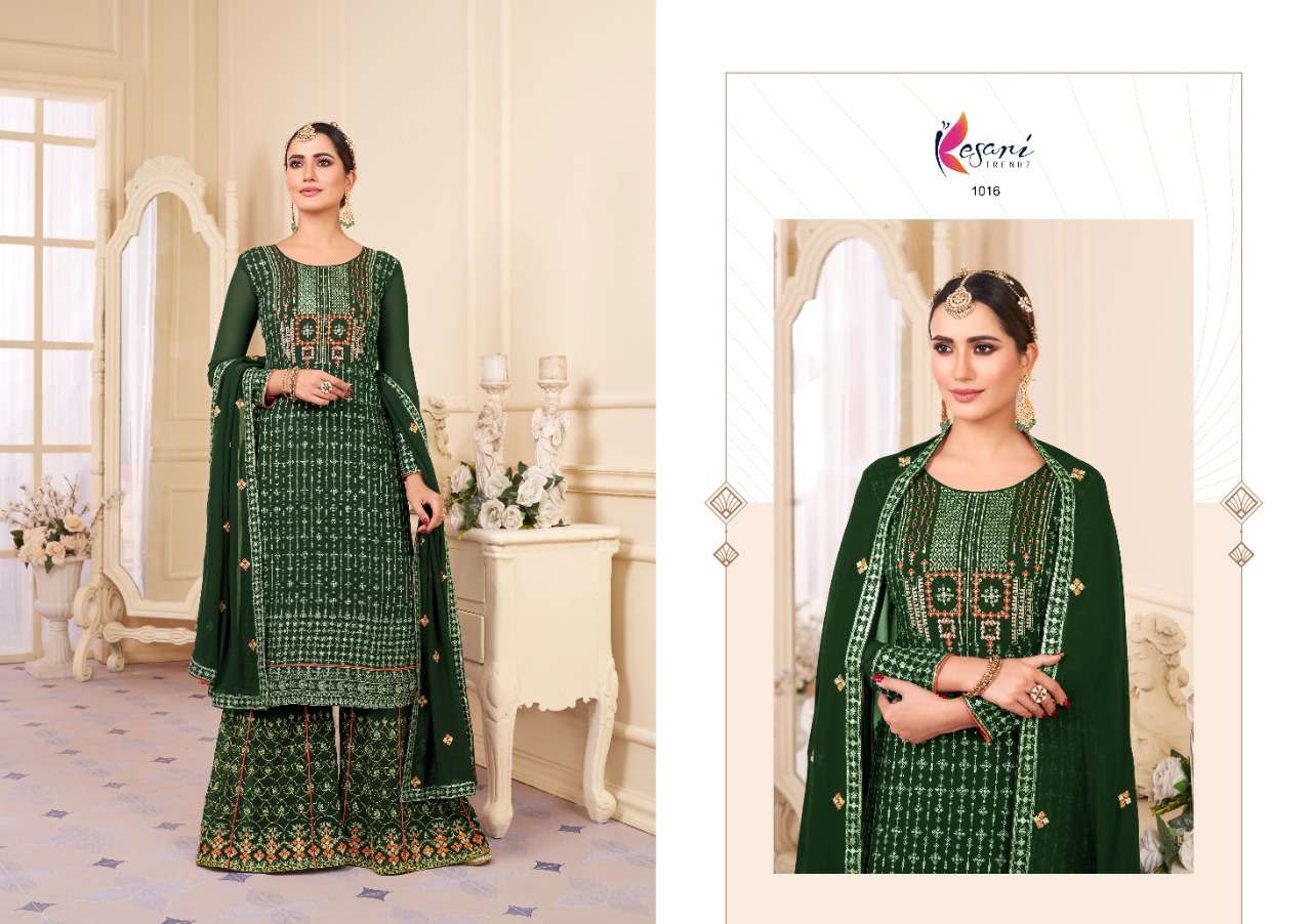 SONI KUDI VOL-4 BY KESARI TRENDZ 1016 TO 1020 SERIES DESIGNER WEDDING COLLECTION BEAUTIFUL STYLISH FANCY COLORFUL PARTY WEAR & OCCASIONAL WEAR HEAVY GEORGETTE EMBROIDERED DRESSES AT WHOLESALE PRICE