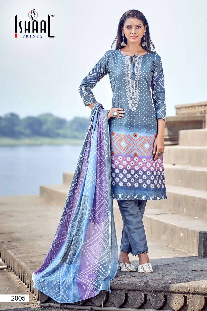 KESARIYA VOL-2 BY ISHAAL PRINTS 2001 TO 2010 SERIES BEAUTIFUL STYLISH SUITS FANCY COLORFUL CASUAL WEAR & ETHNIC WEAR & READY TO WEAR PURE LAWN DRESSES AT WHOLESALE PRICE