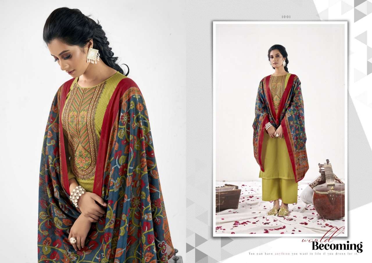 TAANYA BY YASHIKA TRENDS 1001 TO 1008 SERIES BEAUTIFUL STYLISH SUITS FANCY COLORFUL CASUAL WEAR & ETHNIC WEAR & READY TO WEAR HEAVY CAMBRIC PRINTED DRESSES AT WHOLESALE PRICE