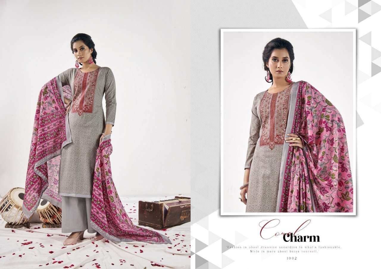 TAANYA BY YASHIKA TRENDS 1001 TO 1008 SERIES BEAUTIFUL STYLISH SUITS FANCY COLORFUL CASUAL WEAR & ETHNIC WEAR & READY TO WEAR HEAVY CAMBRIC PRINTED DRESSES AT WHOLESALE PRICE