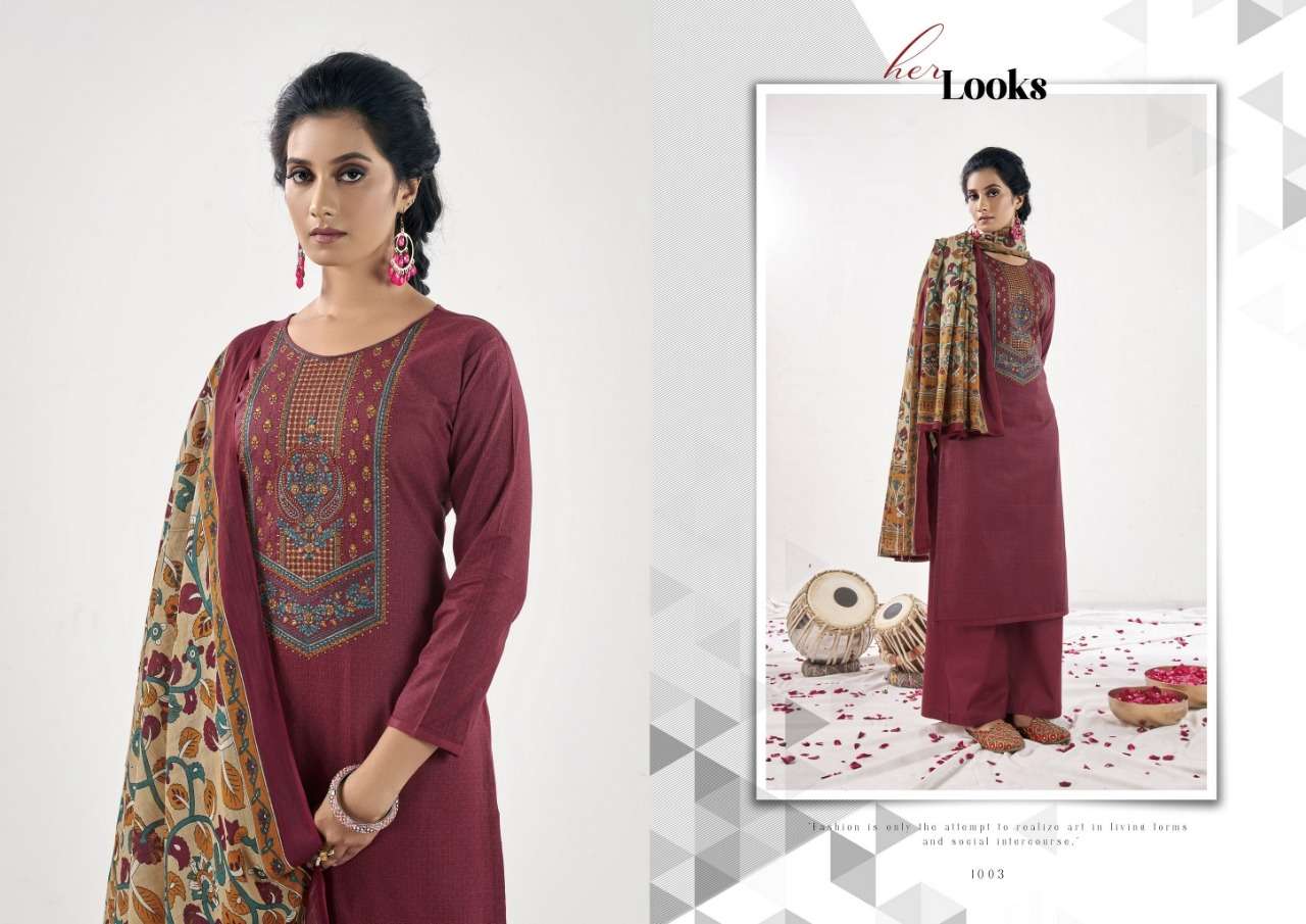 TAANYA BY YASHIKA TRENDS 1001 TO 1008 SERIES BEAUTIFUL STYLISH SUITS FANCY COLORFUL CASUAL WEAR & ETHNIC WEAR & READY TO WEAR HEAVY CAMBRIC PRINTED DRESSES AT WHOLESALE PRICE