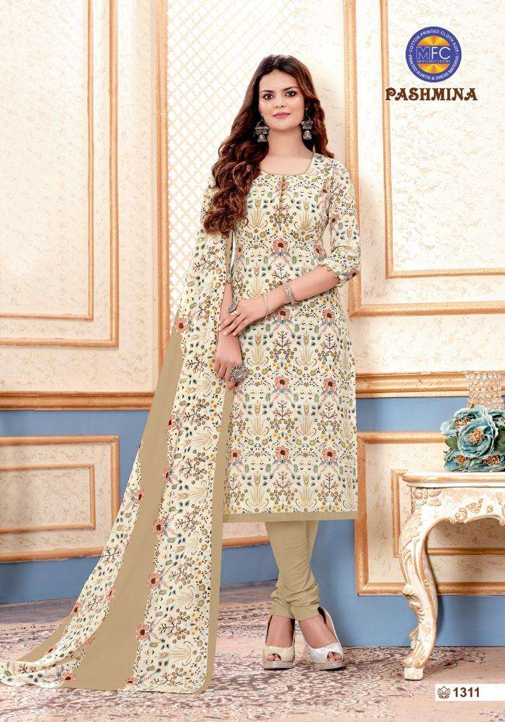 PASHMINA VOL-13 BY MFC 1301 TO 1312 SERIES SUITS BEAUTIFUL FANCY COLORFUL STYLISH PARTY WEAR & OCCASIONAL WEAR FANCY PRINTED DRESSES AT WHOLESALE PRICE