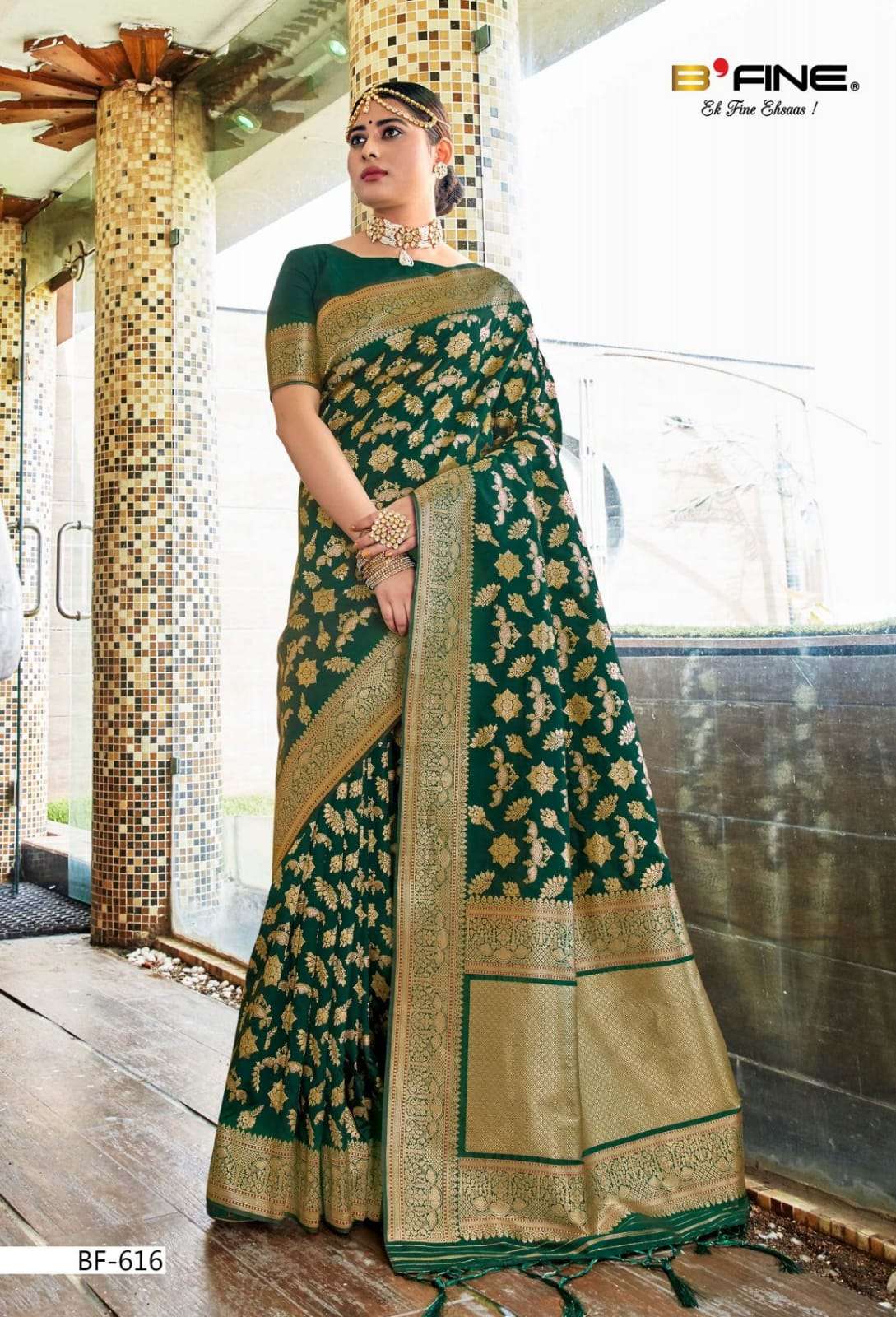 KASHI HANDLOOM BY BFINE 615 TO 620 SERIES INDIAN TRADITIONAL WEAR COLLECTION BEAUTIFUL STYLISH FANCY COLORFUL PARTY WEAR & OCCASIONAL WEAR BANARASI SILK SAREES AT WHOLESALE PRICE
