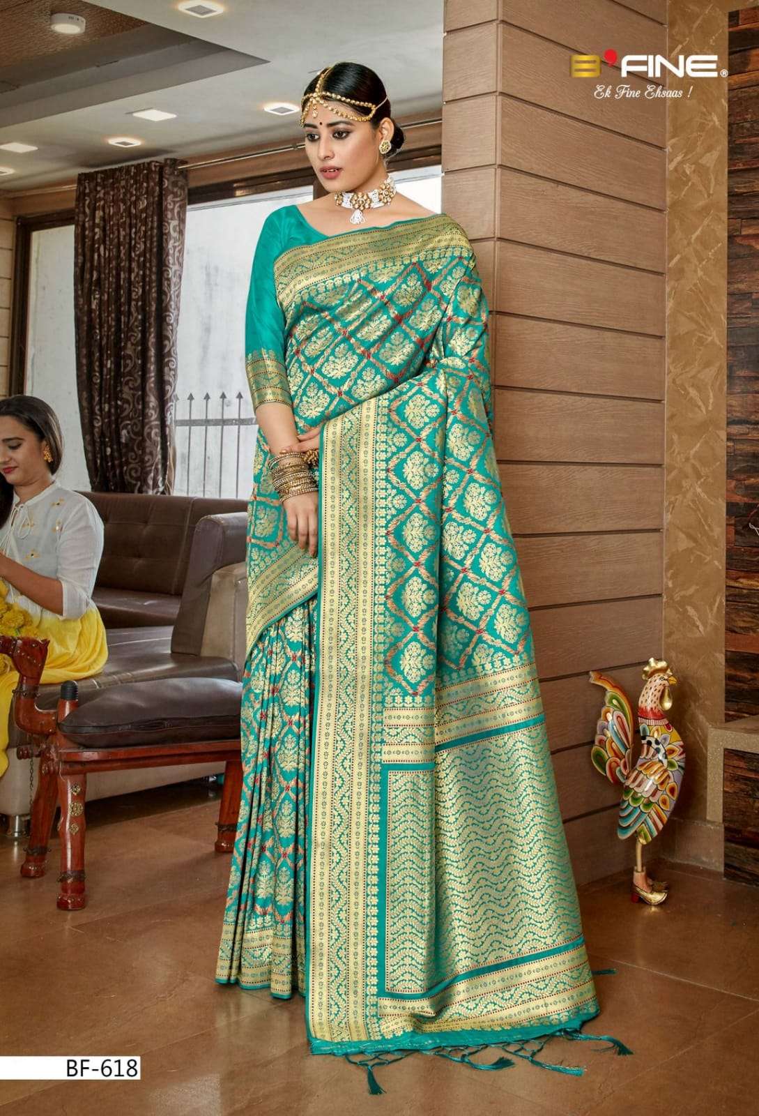 KASHI HANDLOOM BY BFINE 615 TO 620 SERIES INDIAN TRADITIONAL WEAR COLLECTION BEAUTIFUL STYLISH FANCY COLORFUL PARTY WEAR & OCCASIONAL WEAR BANARASI SILK SAREES AT WHOLESALE PRICE