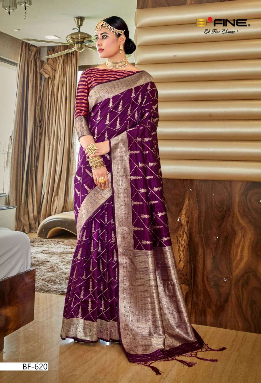 KASHI HANDLOOM BY BFINE 615 TO 620 SERIES INDIAN TRADITIONAL WEAR COLLECTION BEAUTIFUL STYLISH FANCY COLORFUL PARTY WEAR & OCCASIONAL WEAR BANARASI SILK SAREES AT WHOLESALE PRICE