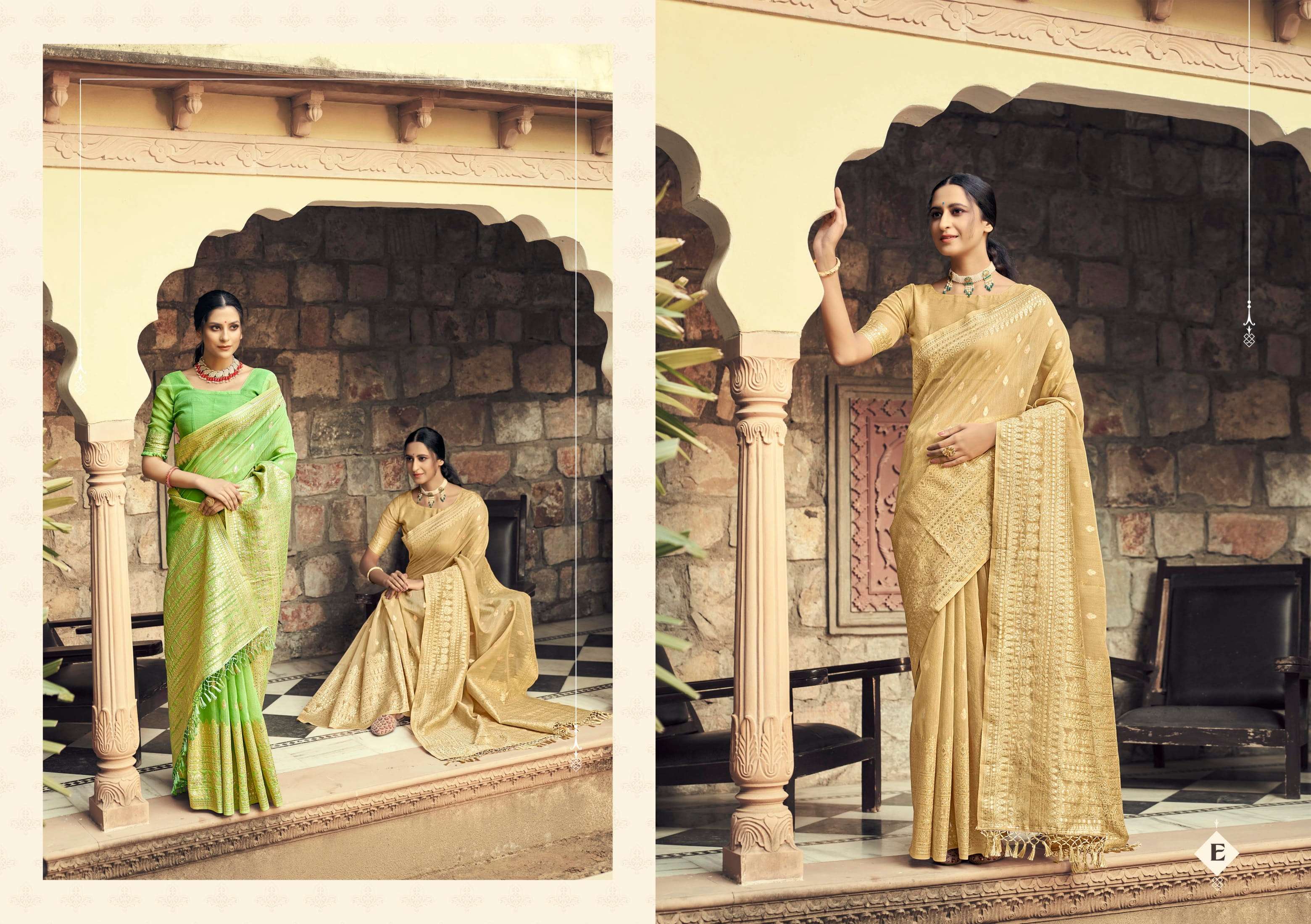 KASAB ZARI VOL-5 BY SHANGRILA A TO E SERIES INDIAN TRADITIONAL WEAR COLLECTION BEAUTIFUL STYLISH FANCY COLORFUL PARTY WEAR & OCCASIONAL WEAR PURE SILK SAREES AT WHOLESALE PRICE