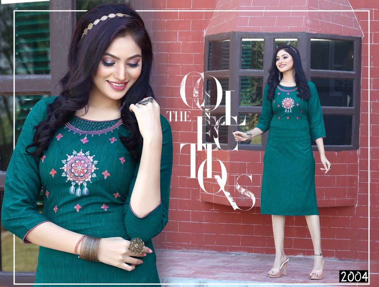 STAR BY BEAUTY QUEEN 2001 TO 2008 SERIES DESIGNER STYLISH FANCY COLORFUL BEAUTIFUL PARTY WEAR & ETHNIC WEAR COLLECTION RAYON EMBROIDERY KURTIS AT WHOLESALE PRICE