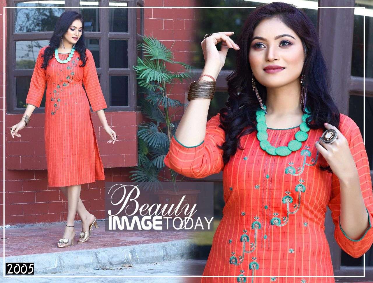 STAR BY BEAUTY QUEEN 2001 TO 2008 SERIES DESIGNER STYLISH FANCY COLORFUL BEAUTIFUL PARTY WEAR & ETHNIC WEAR COLLECTION RAYON EMBROIDERY KURTIS AT WHOLESALE PRICE